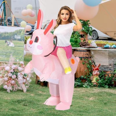Easter Rabbit Inflatable Costume Bunny Suit for Halloween Holiday