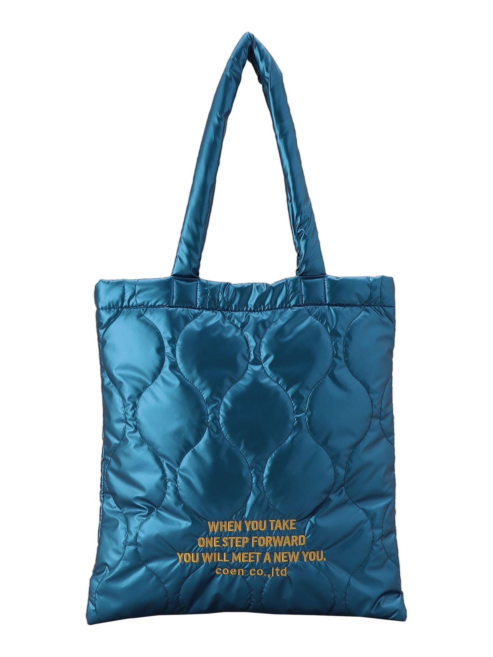 

Logo embroidered quilt tote bag 76816480305 7500 FREE [Coen] COBALT(75)
