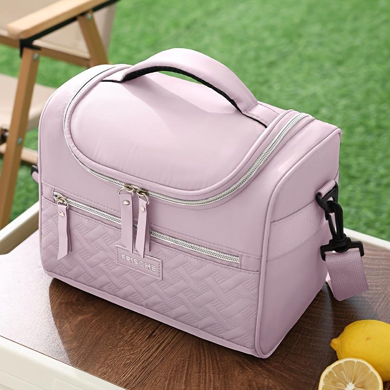 Insulated Lunch Bag,Thermal Food Container Tote,Travel Lunch Box Bag,Freshness and Cold Retention Handbag,Cooler Bag,with Built-in Insulation Material