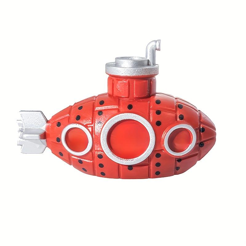 

1pc Miniature Submarine Aquarium Decoration, aquarium submarine ornaments, resin small fish tank decoration, artificial submarine for fish tank 1pc
