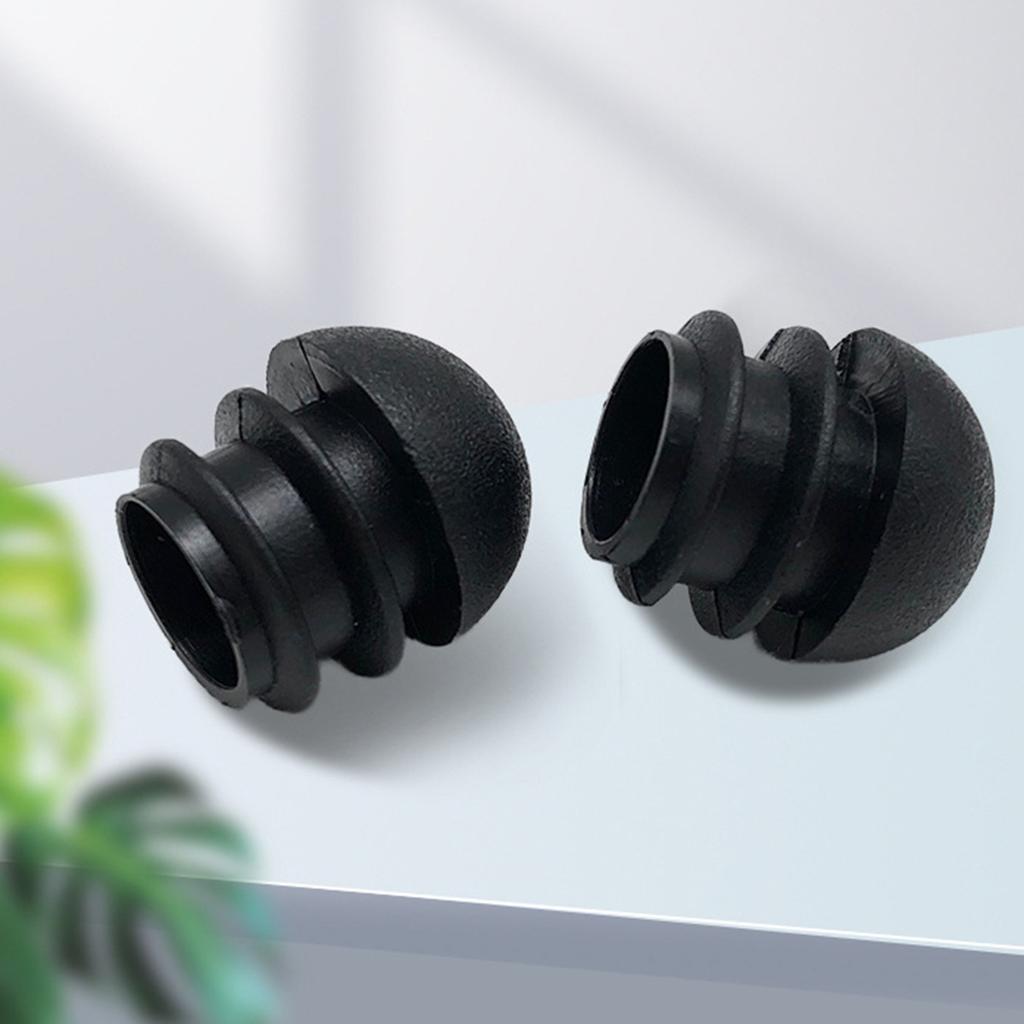 20 Pieces Of Black Circular Plastic Plug Chair Leg Covers For Furniture Tables And Chairs, Pipe Plug Covers