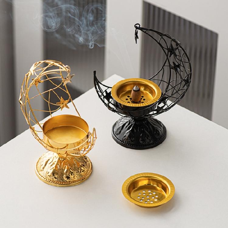 Chic Metal Craft for Home Delicate Censer Holder Metal Censer