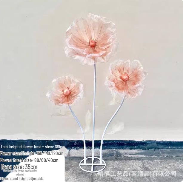 Car Delivery Ceremony Floral Display: Artificial Flower Balls & Columns for Showroom Decoration