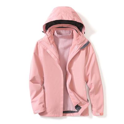Autumn and Winter Women's Windproof and Waterproof Mountaineering Jacket Three-in-one Fleece Liner Outdoor Clothing