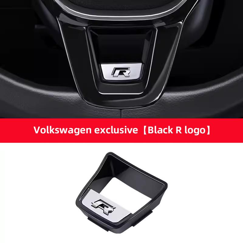 

Car Steering Wheel Cover Emblem Badge Sticker Decoration For R Line Golf 7 Polo Passat B7 Jetta CC Tiguan Arteon Scirocco Caddy R чёрный