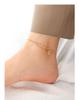 Retro Chinese-Style 18K Gold Chain Anklet – Trendy, Simple, and Elegant Titanium Steel Accessory