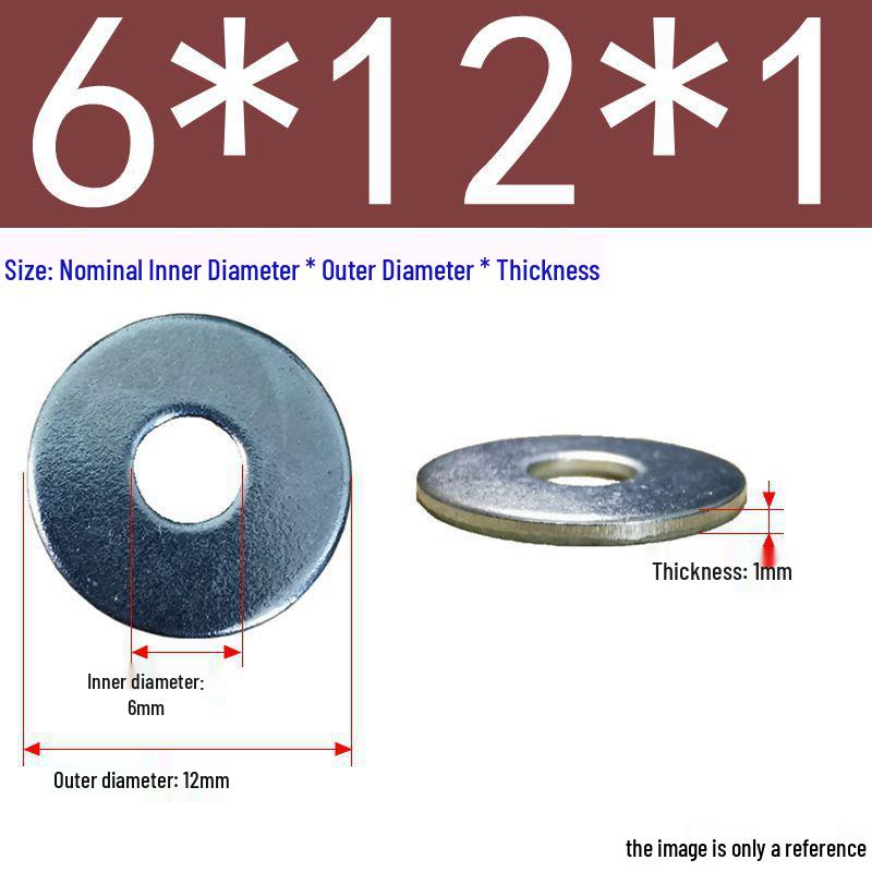 Galvanized Flat Metal Washer Spacer M3-M60