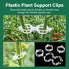 Plant Support Clips Plastic Vine Ties for Home Tomato Cucumber Gardening Use