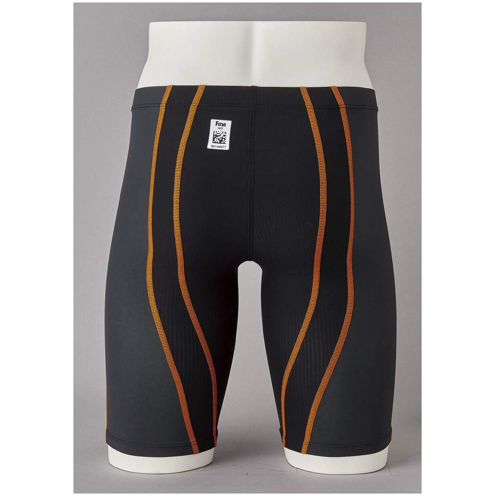 Mizuno MX SONIC G3 Racing Half FINA Size 2XS Men's Swimsuit, Spats, Approved, N2MB8511, Gray,