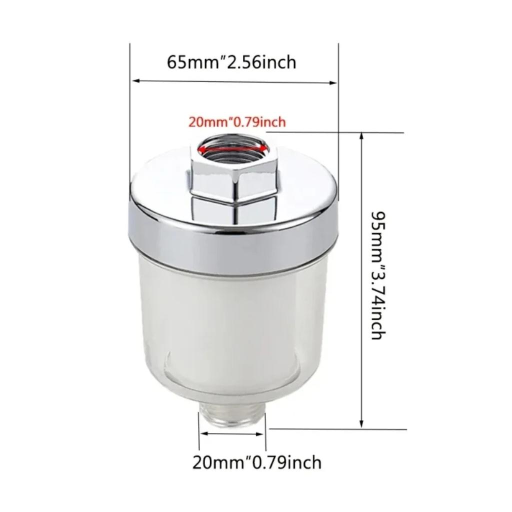 Universal Water Purifier Shower Head Tap Filter with PP Cotton Filter Element High Density Filter for Kitchen Bathroom Shower