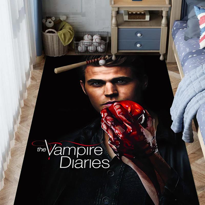 Blood Desire: Vampire Diaries carpet Suitable for all seasons floor mats Room Bathroom mat Art