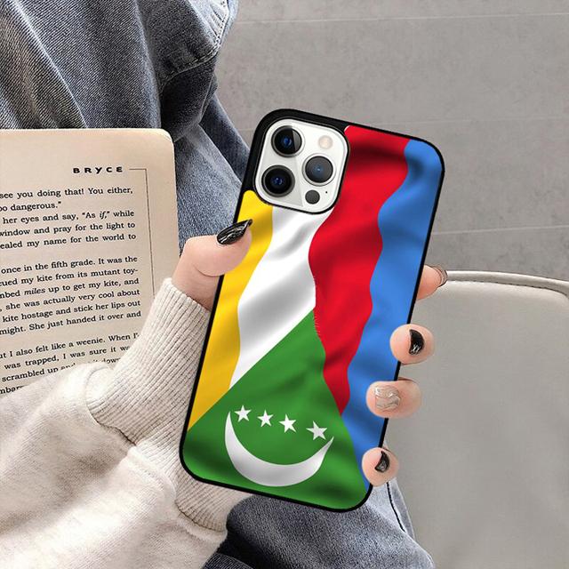 Comoros Flag Phone Case Back Cover for iPhone 17 Air 16 15 14 13 11 12 Pro Max Plus Shell Coque