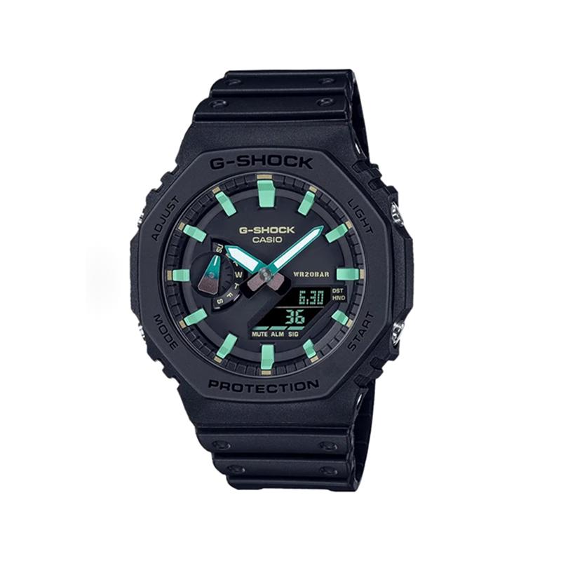 Casio Customized Watch Modified Series Yincheng Green Wave Trend Modified Waterproof Luminous Fashion Quartz Men YinChengLvBo(QuanDuanZaoYin)