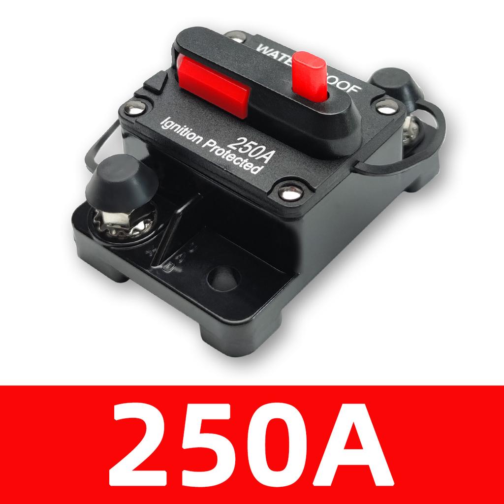 PINMOAP Car Audio Power Fuse Holder Circuit Breaker Car RV Yacht Circuit Breaker Recoverable Breaker Switch 30A-300A 12V-48V DC Fuses4