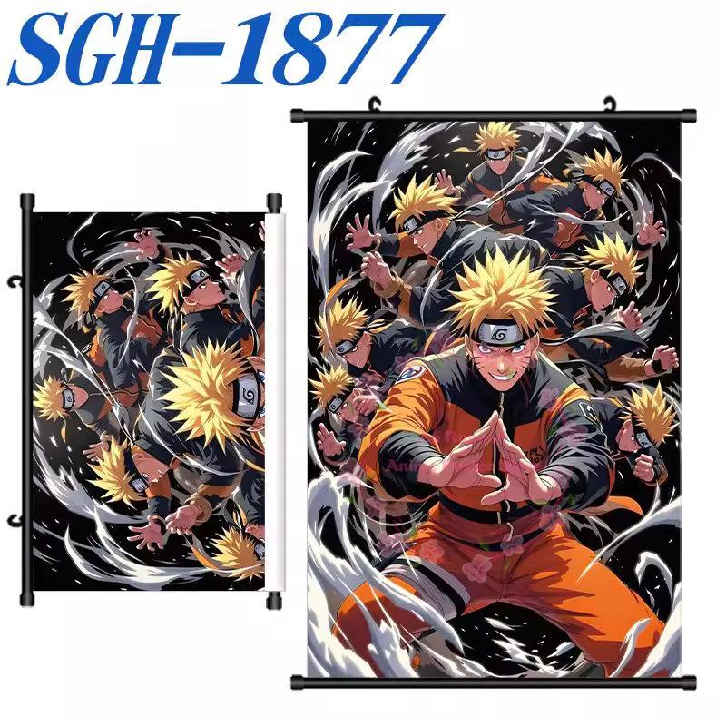 Poster N-Naruto Scroll Painting Peripheral Hanging Painting Bedside Living Room Background Wall Cloth Painting