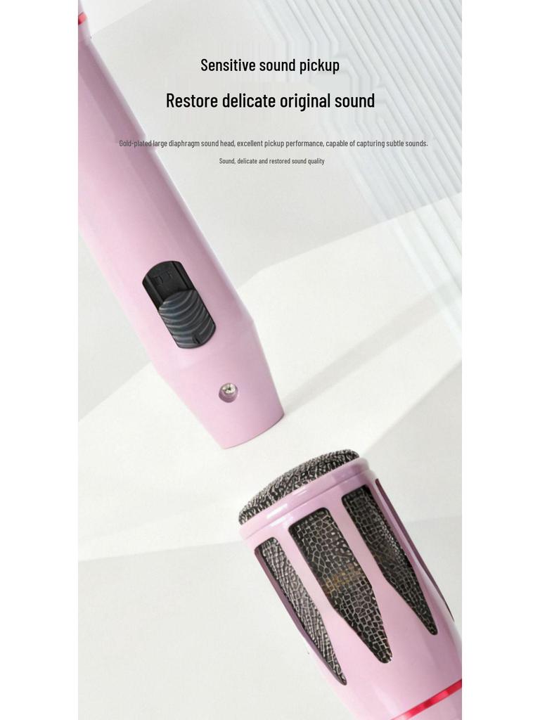 High-Quality Wired Metal Microphone for Home KTV, Singing, Meetings, and Speeches - Model SJY-M13