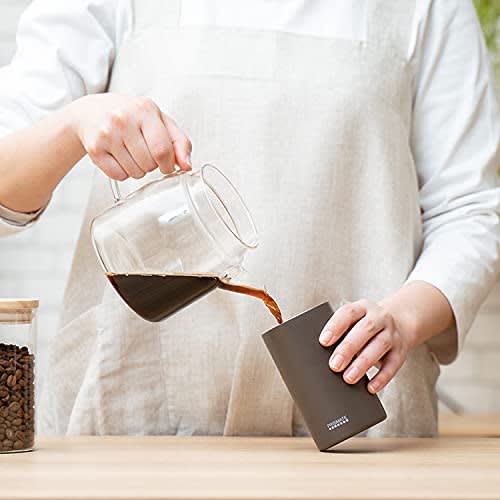 PRISMATE (Prismate) Fully Washable Stainless Steel Bottle with Two Filters and a Tumbler Cap, PR-SK041 (MO (Mocha))