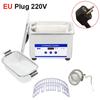 800ML Large Capacity 40KHZ High Frequency Ultrasonic Washing Bath Ultrasonic Cleaner Portable Glasses Jewelry Cleaning machine