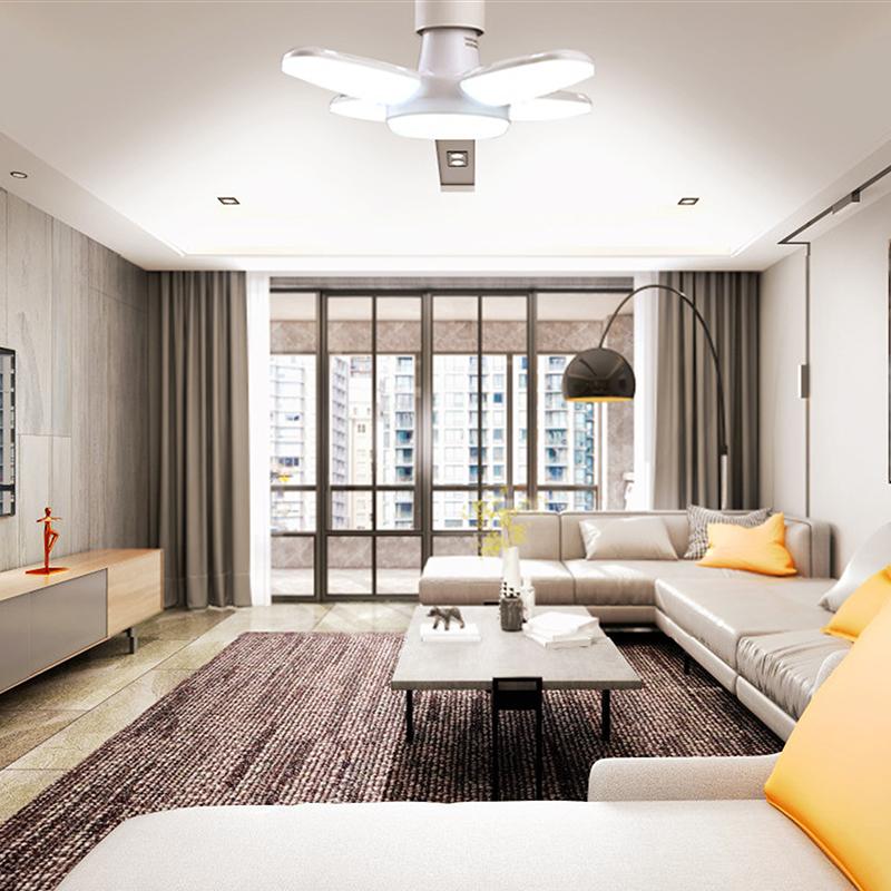 1Pc E27 Bulb Led Indoor Bulb Fan Leaf Super Bright Home Decoration Living Room Styling Light Ceiling Light Led E27 Bulb