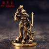 Brass Bird Parrot Head Warrior Figurine Miniaturs Desktop Ornament Retro Metal Solider Models Home Decoration Crafts Accessories