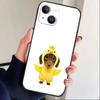 Goofy C-Dogs Big eyes Phone Case For iPhone17,16,15,14,13,12 Plus,Max Soft Silicone Black Cover