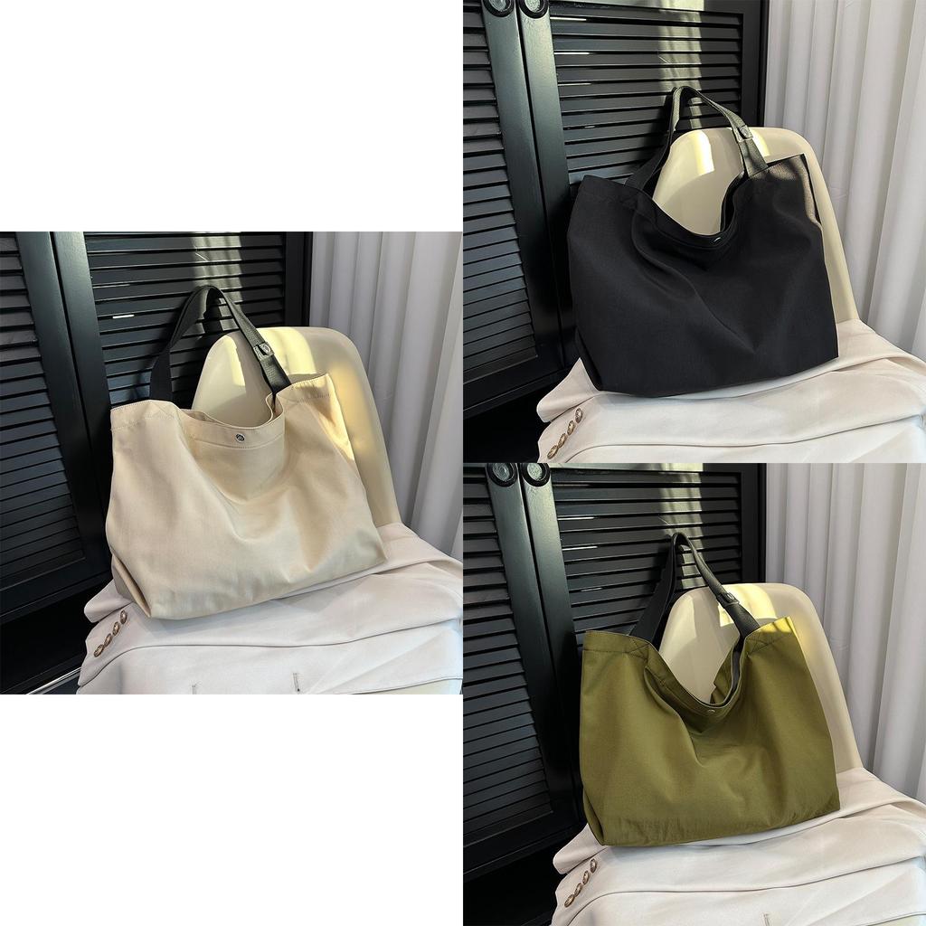 Large Capacity Canvas Tote Bag Women Street Style Casual Shopping Handbag