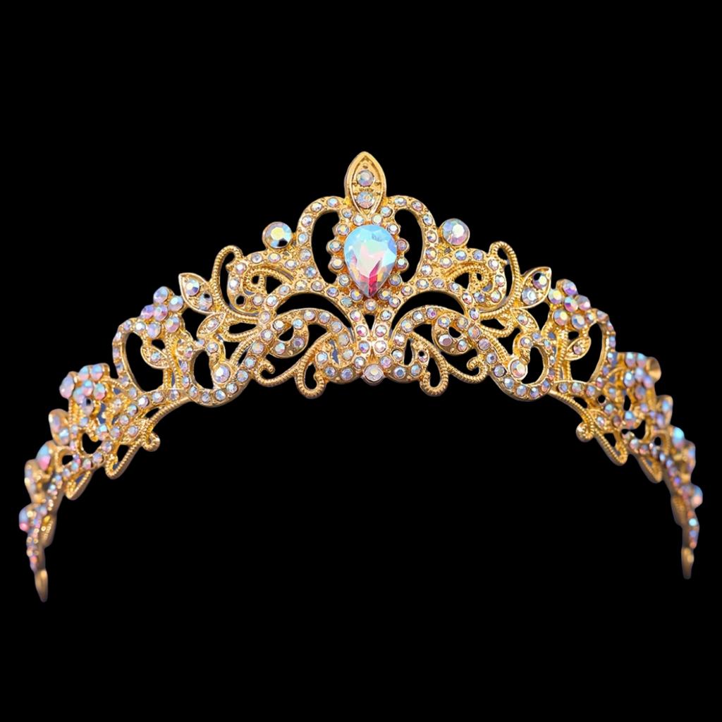 Crystal Crown Tiara With Comb Rhinestone Prom Diadem Headband For Women Bridal Wedding Hair Accessories Jewelry Tiara And Crowns