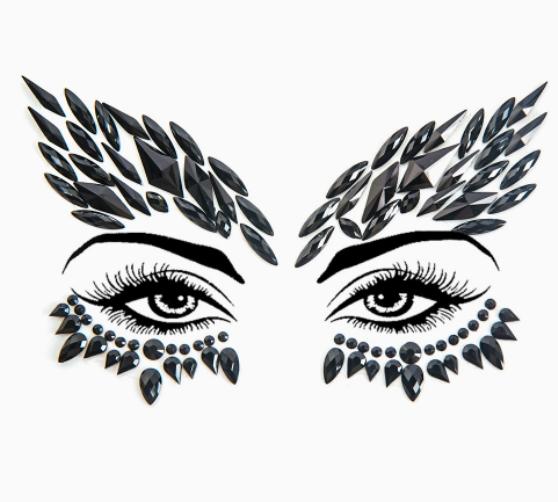 3D New Rhinestone Festival Makeup Bright Face Stickers Glitter Stones Jewelry Stickers On Crystals Face Gems Decoration Diamonds