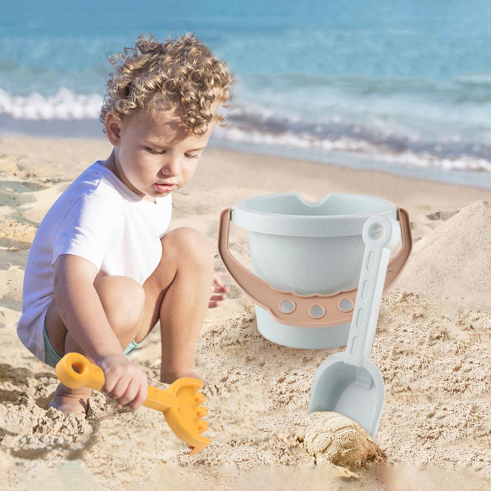 Children Beach Toy Beach Outdoor Sand Toy Set Snow Toy Including Barrel Watering Pot Rake Shovel Birthday Gift