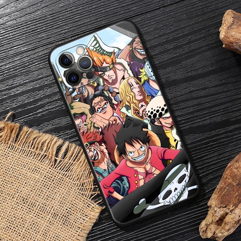 One P-Piece Kid Law Luffy Anime Funda For Iphone 17 Case For iPhone 16 15 11 12 13 Mini 17 Pro Max Plus 17E 16E Air Soft Cover