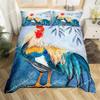 Chicken Duvet Cover Rooster Goose Duck for Kid Teen Women Men Farmhouse Animals for Bedroom Decorations Queen King Bedding Set02