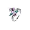 Joom Enamel Necklace Flower Epoxy Pendant Ring Earrings Wedding Suit Women