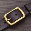 Popular Leather Belt Men's Cowhide Belt Leather Pin Buckle Casual Retro Pant Belt