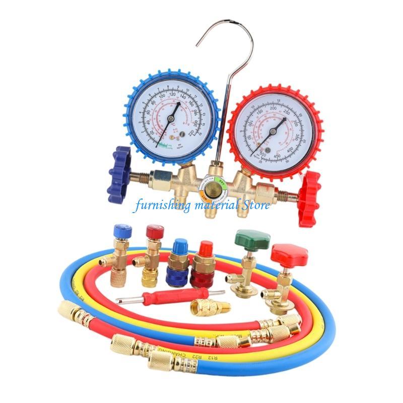 Y5GD Precisions Engineered HVAC Refrigerants Manifold Gauge Set Diagnostic Tool For Accurate Refrigerants Monitoring