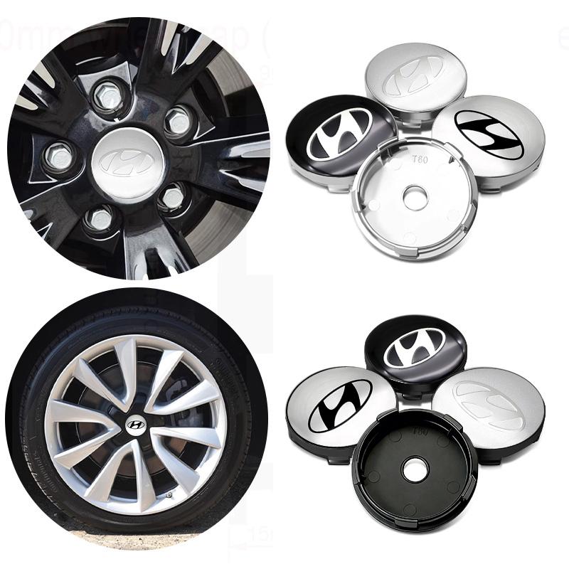 4pcs/set 3D Car Wheel Center Hub Caps Sticker Auto Emblem Wheel Center Cap For Hyundai i10 i20 i30 i40 ix20 ix35 ix55 Venuetgtg5