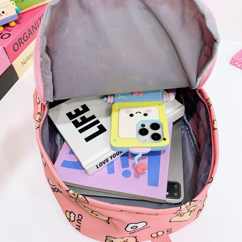 Roztomilý školní batoh s velkou kapacitou, omyvatelný, voděodolný, všestranný batoh, prodyšná zádová podložka, kreslená cestovní taška, studentský