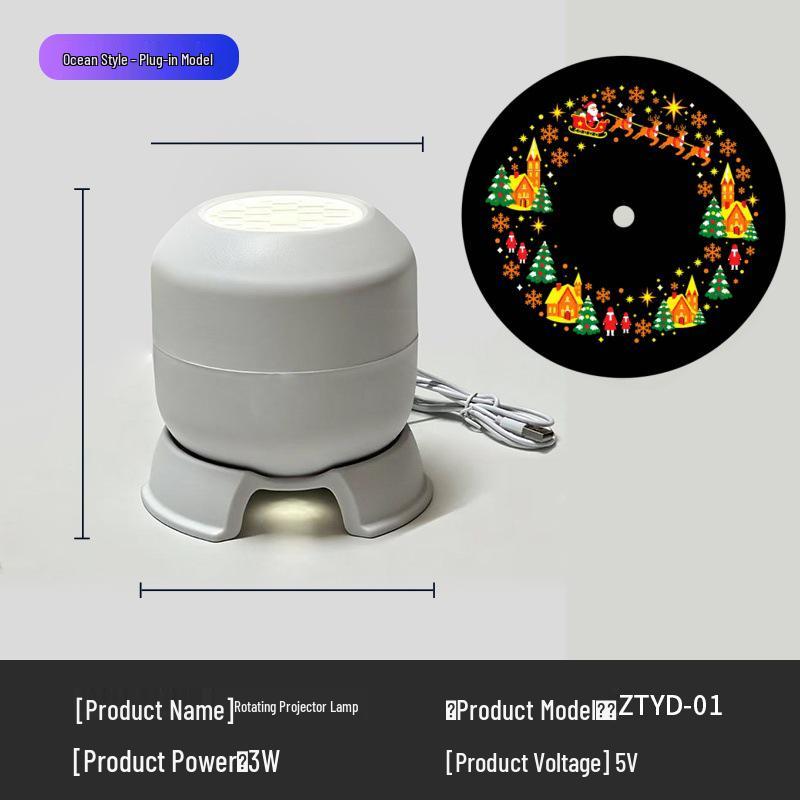 Popular LED Snowflake Projector Light - 16 Image Rotating Christmas & Halloween Laser Stage Projection