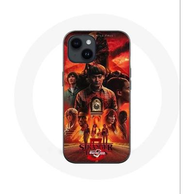 Coque - Maniacase - Iphone 14 - Noir - Souple - Stranger Things Saison 5
