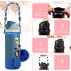 Compatible for Owala Accessories Bundle: Silicone Boot for 24oz & 32oz Bottles, Charms, Handle, Strap, Rubber Bottoms, and Decorative Add-ons