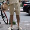 Multi-pocket Spring/Summer Straight-leg Wide-leg Sports Casual Jacquard Shorts