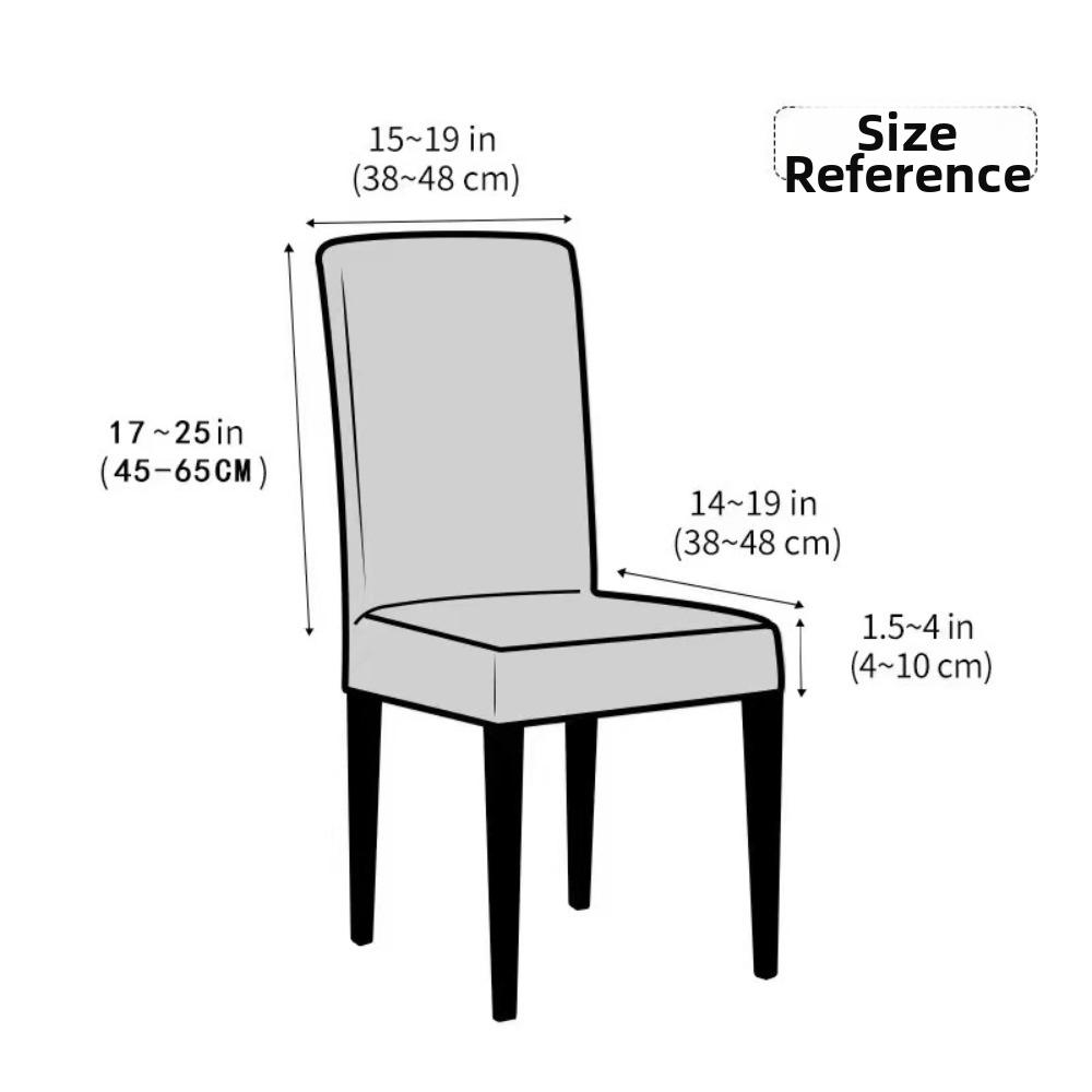 Jacquard Fabric Elastic Chair Cover Universal Size Wedding Seat Covers Living Room