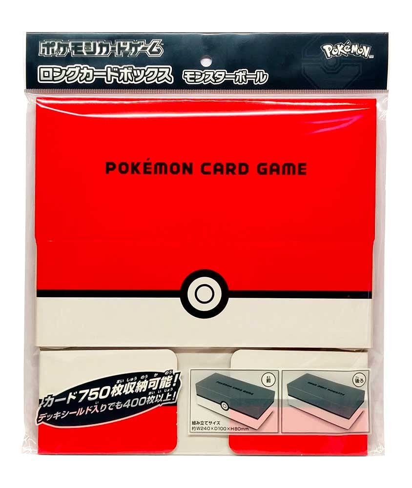 

Pokemon Card Game Long Card Box Monster Ball червоний