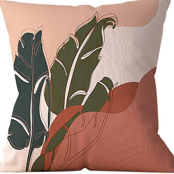 Abstract Pillowcase Sunset Sunrise Line Modern Art Minimalist Living Room Sofa Bay Window Pillow Geometry