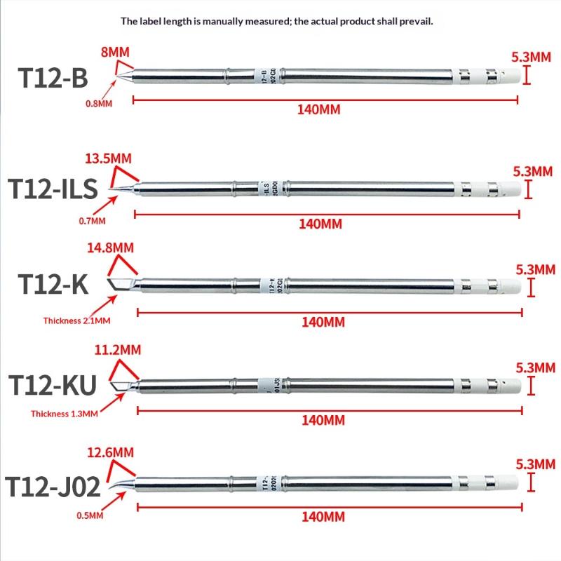 New! T12 I ILS J02 JL02 K KU Soldering Iron Tips For Hakko Fx951 DIY T12 Electric Soldering Iron Soldering Station Welding Tools