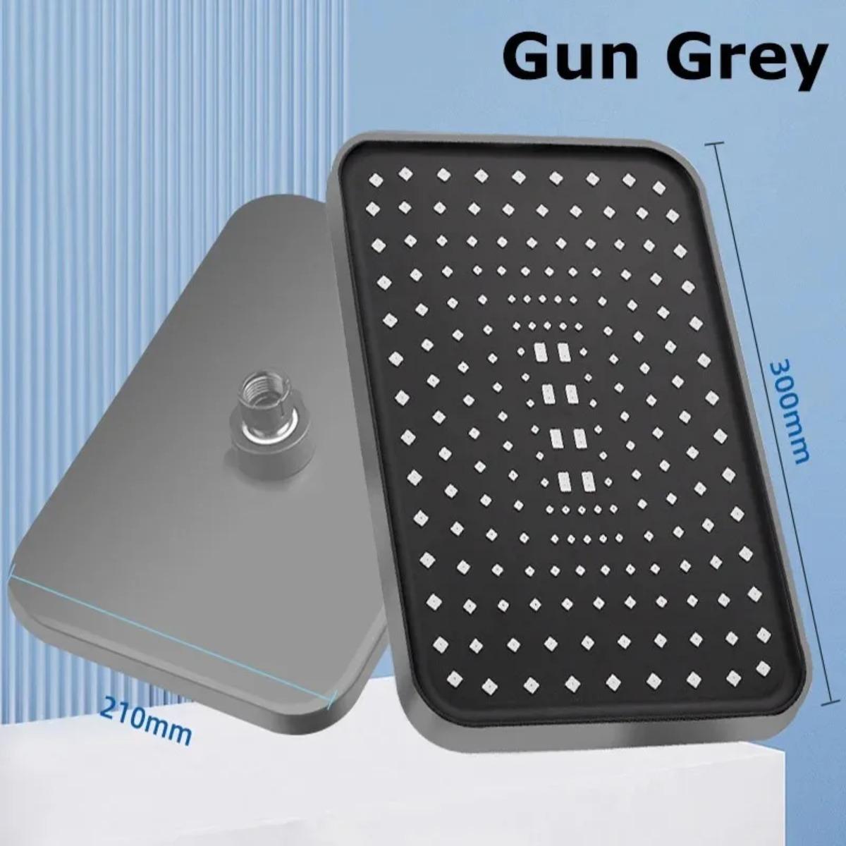 

Large Panel Rain Shower Head High Pressure 30cm Spray Large Flow Booster 360 Rotation Water Saving Bathroom Accessories Shower