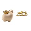 Miniature Cow Animal Statue Tabletop Decoration Creative Home Decor Modern Artwork Chinese Cattle