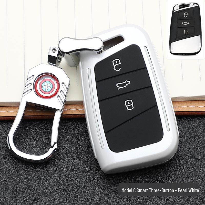 Volkswagen Key Case: Stylish Design with Buckle & Personalized Decoration