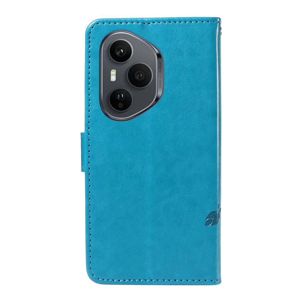 עבור Honor 400 Pro 5G (גלובלי) כיסויי עור PU דוגמת פרחים ארנק מעמד כיסוי טלפון עם רצועה