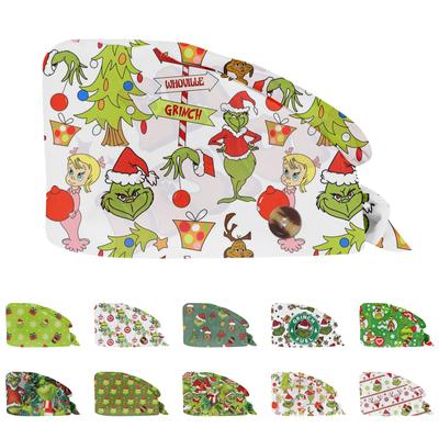 Módní vánoční potisk pracovní čepice ležérní mycí čepice čepice