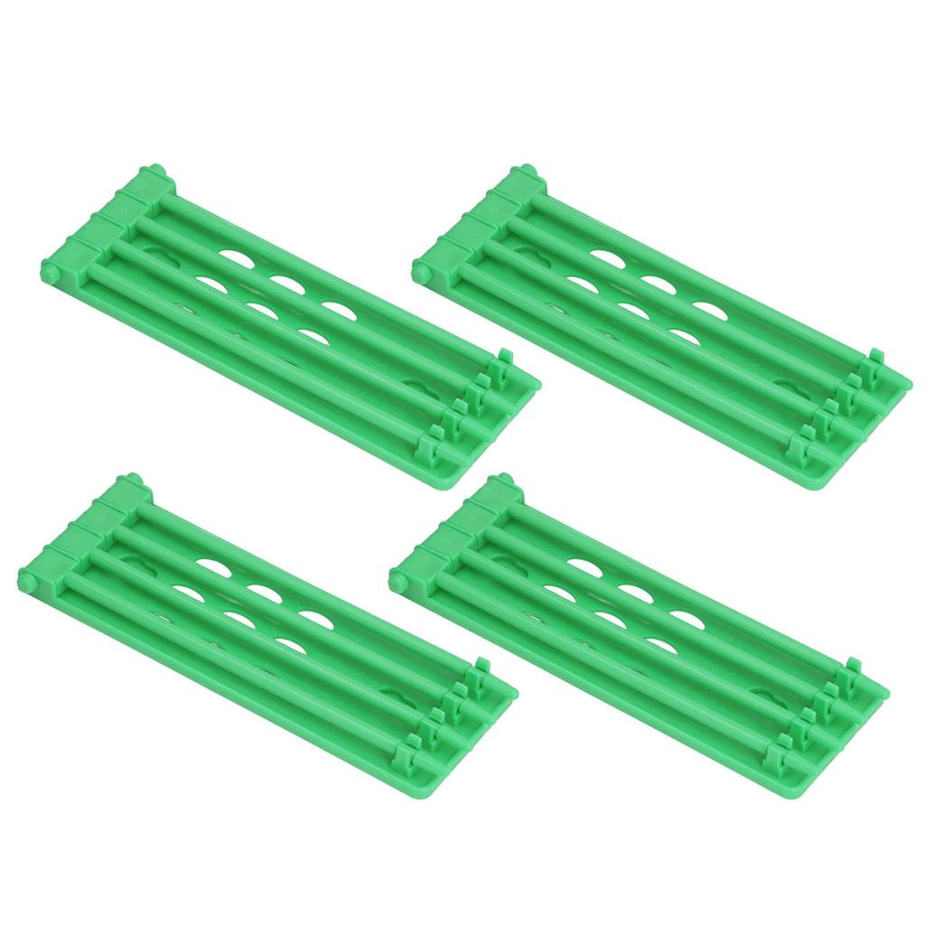 4Pcs Pigeon Leg Ring Stand 4 Column Design Large Capacity Wall Mounted Safe Durable Plastic Parrot